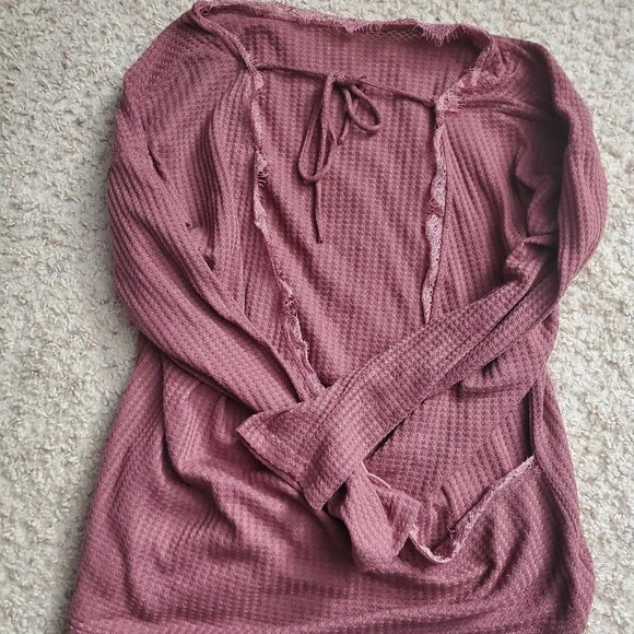 Bailey's Blossoms Mauve Pink Cardigan With Tie Fairycore Coquette Whimsygoth - Picture 2 of 7